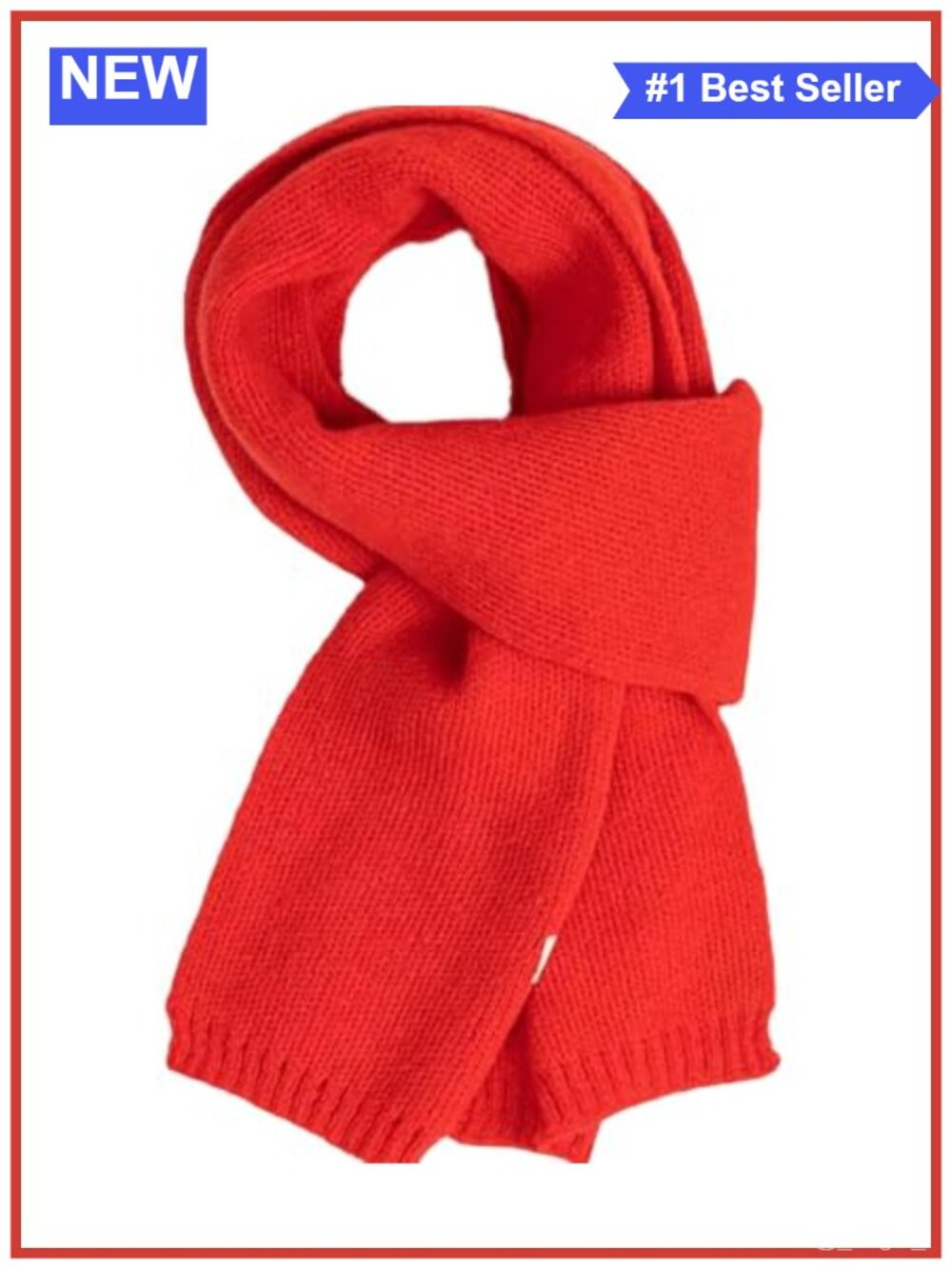 Acrylic Knit Scarf Soft Warm Winter Neck Wrap One Size
